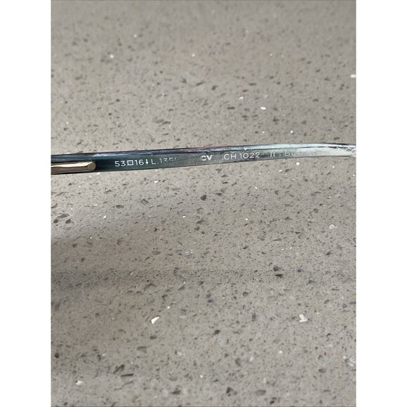 COLE HAAN CH1022 II Eyeglasses Frames ONLY 53-16-135 Black/Blue Teal Marble - Picture 6 of 8